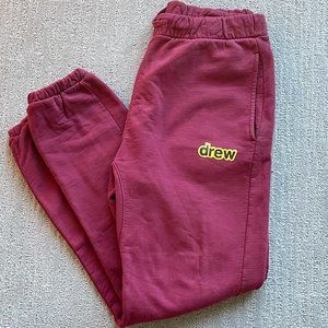 DREW HOUSE X JUSTIN BIEBER - MAROON SWEATPANTS - SZ LARGE - NWT